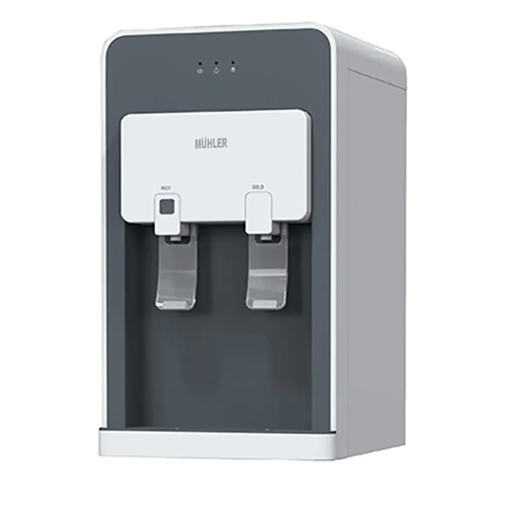 Диспенсър за вода Muhler WD-33CTD, 505W, компресор, (35942112): Диспенсър с две кранчета