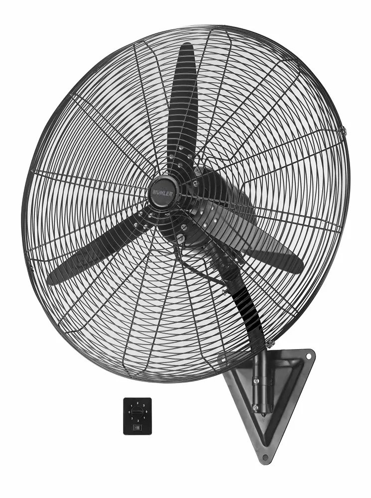 Вентилатор стенен 26'' Muhler MFI-2616, 160W, индустриален, (35942755): Стенен вентилатор с регулатор