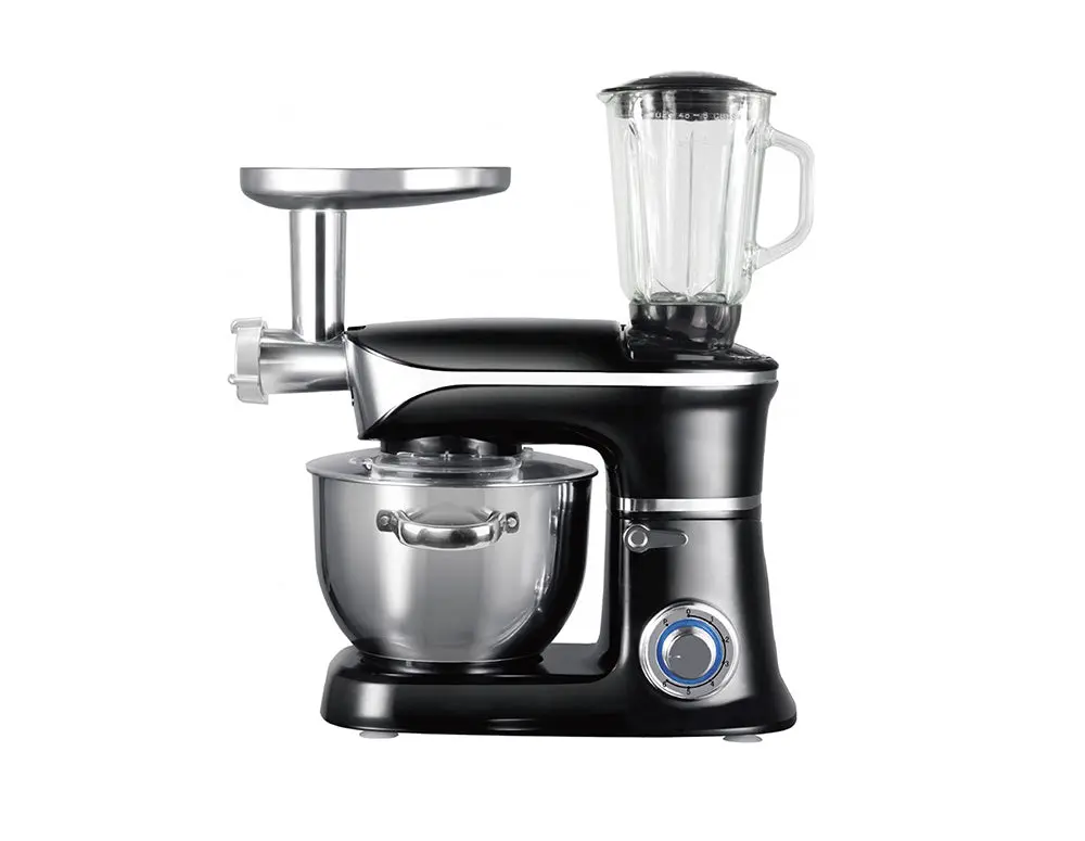 Кухненски робот 3в1 ZEPHYR ZP 1115 QBM, 1900W, 6.5 литра, Блендер, Миксер, Месомелачка, Черен, (18484): Кухненски робот с приставки