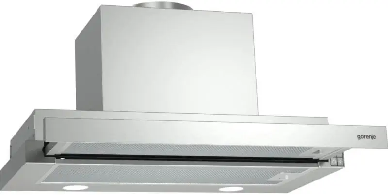 Абсорбатор Gorenje BHP623E13X, 639 м³/ч, Инокс, (13488): Абсорбатор с изтеглен панел