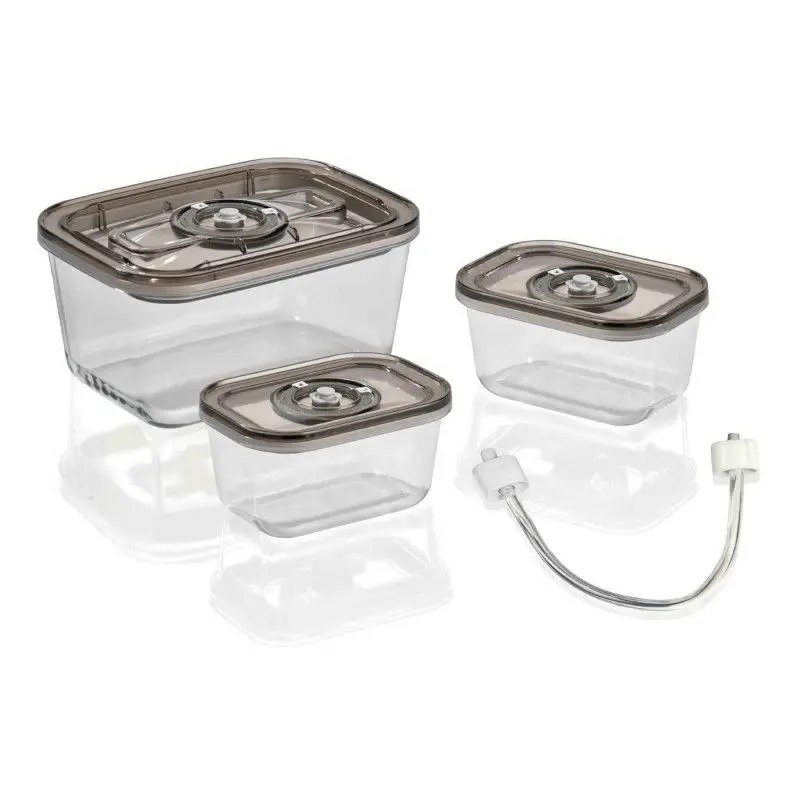CASO комплект от 3 броя съдове за вакуумиране vacuboxx eco-set 1177: Три съда с маркуч