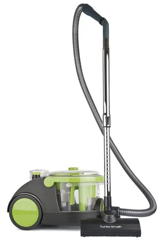 Прахосмукачка Arnica Bora 4000 с воден и хепа филтър, 2400W, Tурбочетка, Зелен, (4816): Прахосмукачка отстрани