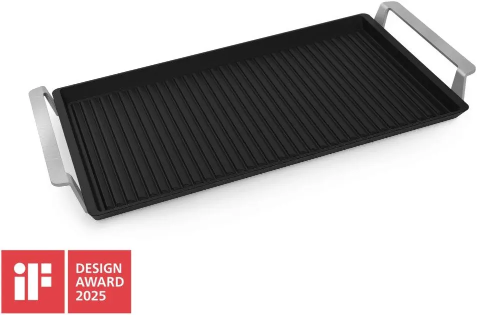 Скара AEG A9HHPG11 Plancha Grill 2.0, (35945409): Оребрена скара с дръжки