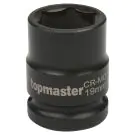Вложка ударна 6 стенна 1/2"х19mm Topmaster Professional, (35927178)