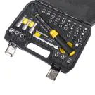 К-кт динамометричен ключ с вложки и удължител 1/4 5-25Nm Topmaster Professional, (35930693)