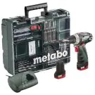 Винтоверт акум. 10.8V 34Nm METABO POWERMAXX BS 2x2Ah SET, (35928776)