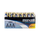 Алкални батерии MAXELL LR03 1,5V AAA 32 бр. pack, (35933221)