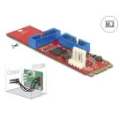 Адаптер Delock, M.2 Key B+M мъжко към 2 x USB 5 Gbps Pin Header, (35937117)