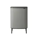 Кош за смет Brabantia Bo Touch Hi 2x30L, Mineral Concrete Grey, (35941641)