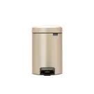 Кош за смет с педал Brabantia NewIcon 3L, Metallic Gold, (35941849)