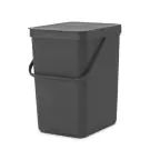 Кош за смет за разделно събиране Brabantia Sort&Go 25L, Grey, (35941863)
