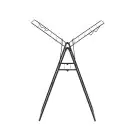 Сушилник за дрехи Brabantia Hangon 15m, Matt Black, (35944284)