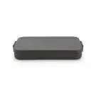 Кутия за обяд Brabantia Make&Take 1.1L, Dark Grey, плоска, (35942720)