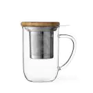 Чаша за чай с цедка VIVA Minima 500ml, бамбуково капаче за запарка, (35942944)