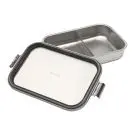 Кутия за обяд Brabantia Make&Take 2L, Matt Steel, с разделители, (35943070)