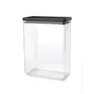Кутия за съхранение на продукти Brabantia Tasty+ Stackable 5.4L, Dark Grey, (35943339)