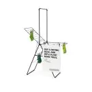 Сушилник за дрехи Brabantia Hangon 20m с допълнителен прът, Matt Black, (35943679)