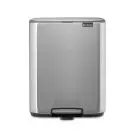 Кош за смет Brabantia Bo Pedal 12L, Matt Steel Fingerprint Proof, (35946913)