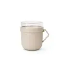 Чаша с капак Brabantia Make&Take 600ml, Soft Beige, (35947018)
