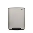 Кош за смет Brabantia Bo Pedal 60L, Soft Grey (35948224)