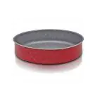 Тава за печене ZEPHYR Red Passion ZP 1222 ER34, 34 см, Мраморно покритие, Червен, (18442)