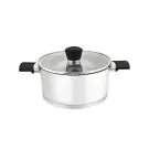 Тенджера с капак ZEPHYR ZP 1210 SB20, 3.7 литра, 20х12.5 см, Многослойно дъно, Инокс, (18184)