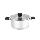 Тенджера с капак ZEPHYR ZP 1210 SB22, 4.9 литра, 22х13.5 см, Многослойно дъно, Инокс, (18185)
