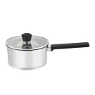 Касерола с капак ZEPHYR ZP 1210 SB16K, 2 литра, 16х10.5 см, Многослойно дъно, Индукция, Инокс, (18338)