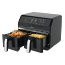 Фритюрник с горещ въздух JUST PERFECTO JP 1980 JL09, 1700W, 8 литра, 8 програми, Две кошници, Плоча за грил, Черен, (18276)