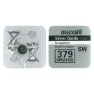 Бутонна батерия сребърна MAXELL SR521 SW /AG0/379/ 1.55V, (35932590)