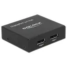 Сплитер DeLock, DisplayPort 1.2 Splitter 1 x DisplayPort in - 2 x DisplayPort out 4K, (35938015)