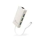 Хъб 3-портов J5create JCH471, USB-C 3.1, USB-A 3.0, Gigabit Ethernet, (35936663)