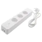 Смарт разклонител, 1.5m, DELTACO SH-P03USB2, (35934250)