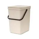 Кош за смет за разделно събиране Brabantia Sort&Go 25L, Soft Beige, (35947070)