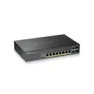 Суич ZyXEL GS-2220-10HP, 10 портов Layer2+, 8x Gigabit PoE + 2x Gigabit combo (RJ45/SFP), управляем, (35937672)