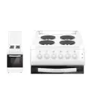 Електрическа готварска печка ZEPHYR ZP 1441 4E50F, 4 котлона, 6 функции, 50 литра, Конвекция, Клас А, Бял, (18094)