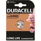 Бутонна батерия литиева DURACELL CR2450, 3V, 1 бр. в блистер, цена за 1 бр., (35937691)
