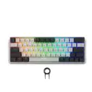 Геймърска безжична клавиатура Spartan Gear Pegasus 2 RGB White/Grey, (35937856)