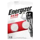 Бутонна батерия литиева ENERGIZER CR2430, 3V, 2 бр. в блистер, цена за 2 батерии, (35935824)