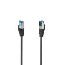 Мрежов пач кабел HAMA S/FTP, CAT 6a, RJ-45 - RJ-45, 10Gbit/s, 3.0 m, Черен, (35934565)