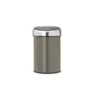 Кош за смет Brabantia Touch Bin 3L, Platinum, (35941001)