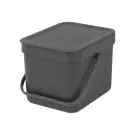 Кош за смет за разделно събиране Brabantia Sort&Go 6L, Grey, (35941064)
