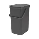 Кош за смет за разделно събиране Brabantia Sort&Go 16L, Grey, (35941065)