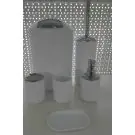 К-т аксесоари за баня 6 части бял, (35941103)