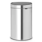 Кош за смет Brabantia Touch Bin New 40L, Matt Steel Fingerprint Proof, (35946731)
