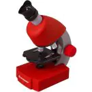 Bresser Junior 40–640x Microscope, red