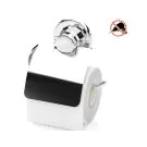 Поставка за тоалетна хартия с капак TEKNO TEL DM 238, 15х5х15 см, Вакуум, Хром, (18303)