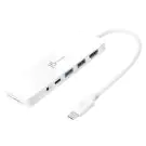 6-портов хъб j5create Mini Dock JCD373, USB, HDMI, SD, 3.5 mm jack, (35936650)