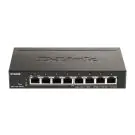 Суич D-Link DGS-1100-08PV2/E, 8 портов PoE 10/100/1000 Gigabit Smart Switch, управляем, за монтаж в шкаф, (35934514)