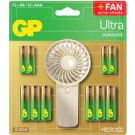 GP SUMMER PACK Алкални батерии  ULTRA AA x 12 бр. + ULTRA AAA x 12 бр. + Fan/ Вентилатор/  GP BATTERIES, (35940158)